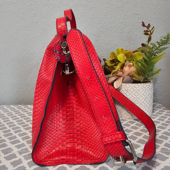 Nanette Lepore Athena Rug Crossbody – Red Leather | NWT - Picture 5 of 10